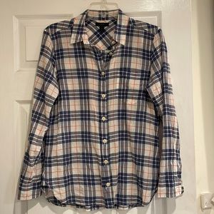 J Crew plaid button up